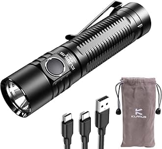 G15 4000 High Lumen Pocket EDC Flashlight, 2A USB-C Fast Rechargeable, 200 Hours Long Lasting Compact Flash Light with Clip, IPX8 Waterproof, Portable for Camping, Inspection, Patrol, Emergency