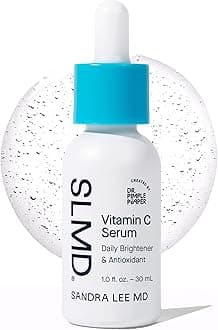 SLMD by Dr. Pimple Popper - Vitamin C Serum - Vitamin C Face Serum & Hyaluronic Acid to Visibly Smooth, Hydrate and Brighten Skin - Minimize Appearance of Fine Lines & Wrinkles - 1 Fl. Oz.