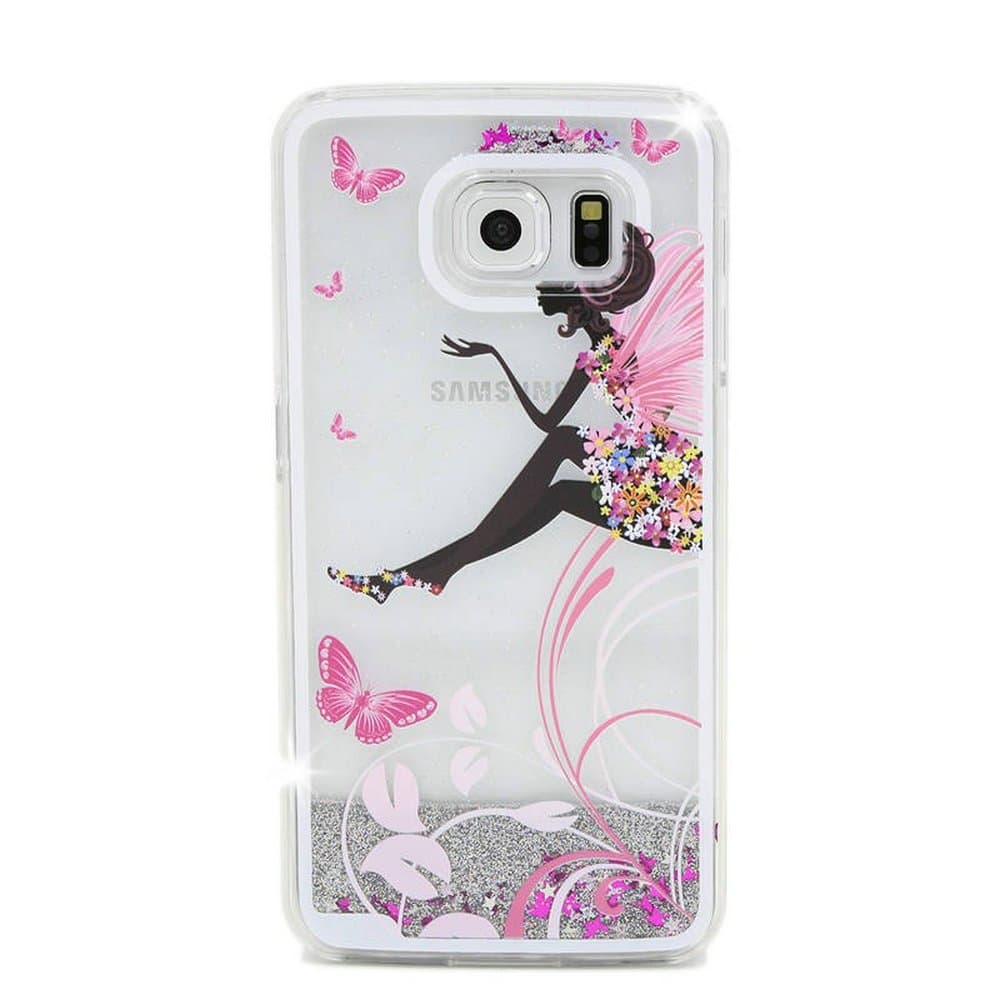 Galaxy S8 Quicksand Liquid Case, MACBOU Creative Bling Shine Glitter Sparkle Liquid Cute Flowing Floating Moving Sand Case for Samsung Galaxy S8 (Fairy Girl)