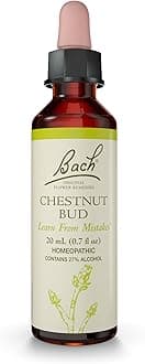 Bach Original Flower Remedies, Chestnut Bud - Learn from Mistakes - Natural Homeopathic Flower Essence for Emotional Balance - Vegan, Gluten Free, Sugar Free - 20mL Dropper