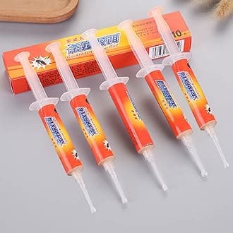 HZXY 5 Pcs Powerful Cockroach Gel Bait, Roach Trap Master, Ready to Use Cockroach Killer, for Indoors and Outdoors
