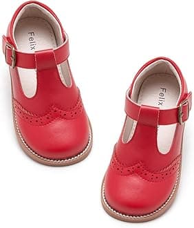 Felix & Flora Toddler Little Girl Mary Jane Dress Shoes - Ballet Flats for Girl Party School Shoes