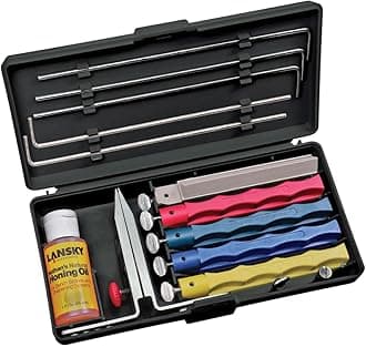 Lansky Professional Knife Sharpening System: 5-Stone Knife Sharpener Kit