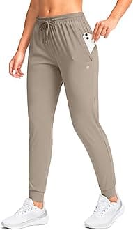 G Gradual Women's Joggers Pants with Zipper Pockets Tapered Running Sweatpants for Women Lounge, Jogging