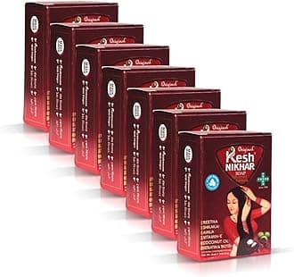 KESH NIKHAR SUPREME Advanced Formula Soap Shampoo Bar for Hair Wash, Natural Hair Care & Cleansing Soap Amla, Reetha, Shikakai for Dandruff, Dry Hair & Scalp Size, 100g each (Pack of 7)