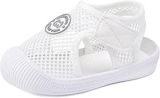 Baby Boy Girl Closed Toe Summer Sandals Lightweight Shoes Infant Non-Slip First Walking Sneakers 6 9 12 18 24 Months