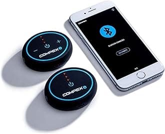 Compex Mini Wireless Electric Muscle Stimulator (EMS) with TENS - 2 PODS - Smartphone Compatible with Mobile App (Apple/Android) for Workouts and Training Log