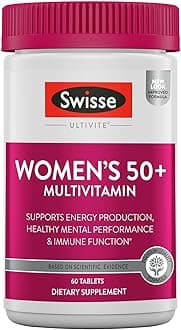 Daily Multivitamin for Women 50 and Over | 41 Vitamins, Antioxidants and Minerals + Adaptogens | Energy, Stress & Immune Support | Womens 50+ Multivitamins Supplement | 60 Tablets