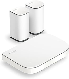 Linksys Multi-gig Micro Mesh WiFi 6 System | Connect 100+ Devices | Up to 5,000 Sq Ft | Speeds of up to 3.0 Gbps | 3Pk | No App Required | 2024 Release