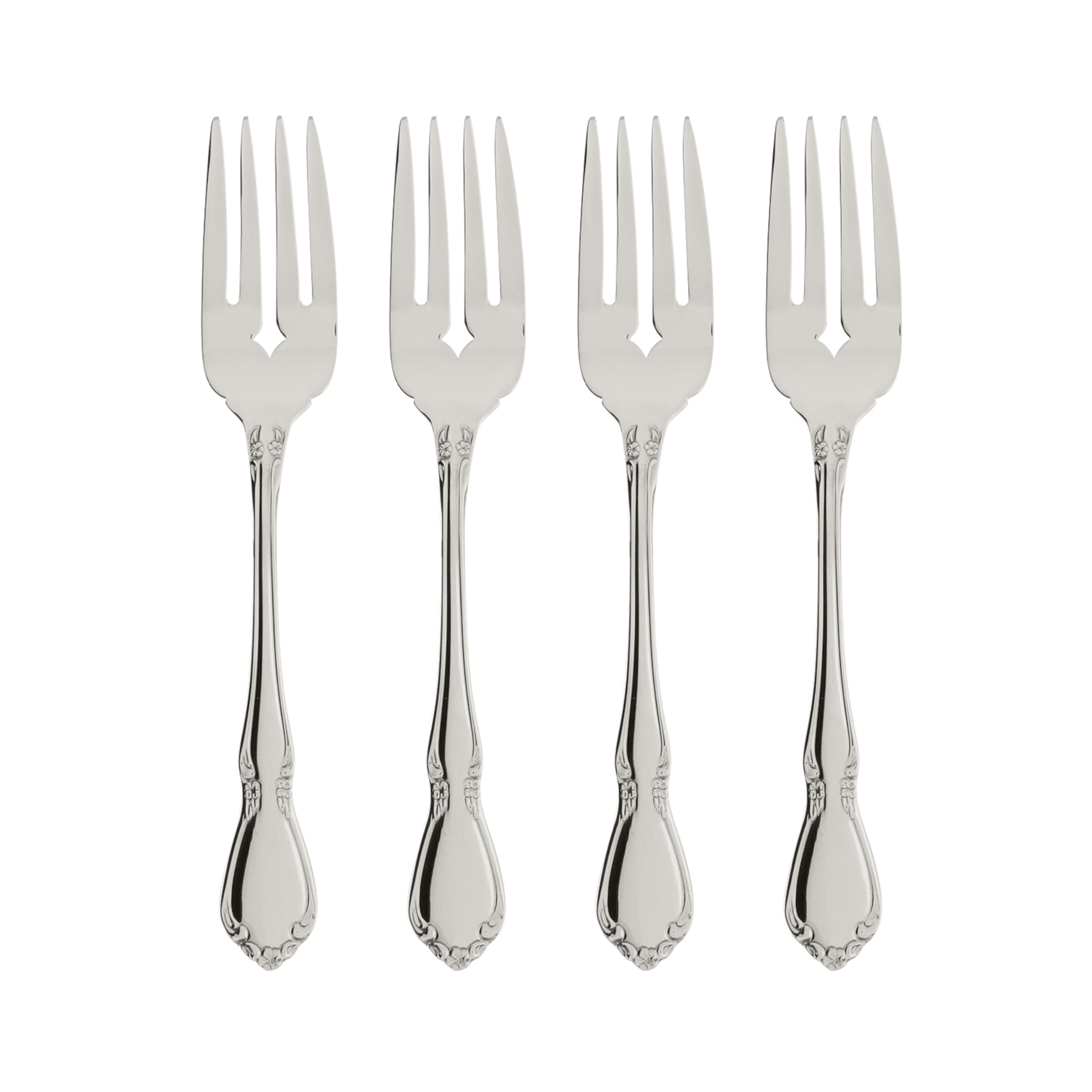 Oneida Chateau Fine Flatware Set, 18/8 Stainless, Set of 4 Salad Forks