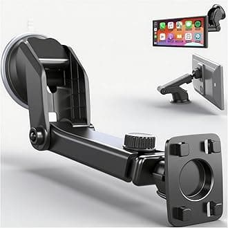 Epronic Extended Carplay Mount, 360° Flexible Windshield Dashboard Suction Cup Bracket Replacemect for 7" 9" 10.26" Inch Carplay Screen Android Auto Mount Car Baby Camera Monitor Phone Holder