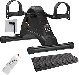 TODO Motorized Pedal Exerciser Mini Exercise Bikes, Under Desk Bike Peddler Exerciser for Seniors Rehab and Arm Leg Physical Therapy