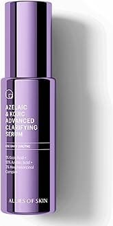 Allies of Skin Azelaic & Kojic Clarifying Face Serum | Clinically Proven for Acne & Blemish Prone Skin |10% Azelaic Acid Treats Pigmentation and Redness | Targets Pores & Uneven Skin Texture (1 Fl oz)