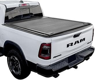 Syneticusa Ram 1500 Retractable Bed Cover 5.7 FT | Hard Tonneau Ram 1500 Compatible 2009–2026 | Waterproof Truck Bed Cover | Key Double Locking System | Heavy Duty, Leak Resistant | 5-Year Protection