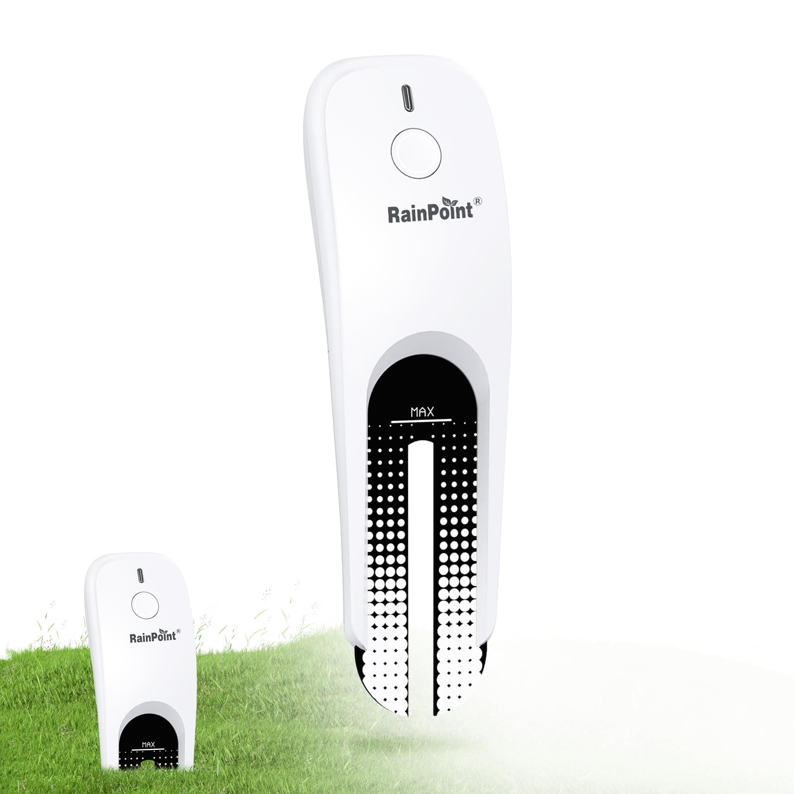 RainPoint 3-in-1 Smart Wireless Soil Moisture Meter for Plants Indoor/Outdoor No Hub WiFi App Temperature Sunlight Sensor for Gardening Lawn Houseplant Monitor