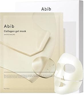 Collagen Gel Mask Jericho Rose Jelly 4 Sheets (Nourishing) I Korean Vegan Collagen, Cooling Nourishing Hyaluronic Acid Hydrogel Face Mask Skin Care