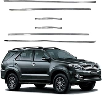 Lower Window Garnish Chrome for Toyota Fortuner 2004-2016 Models - Chrome Color (Pack of 6)