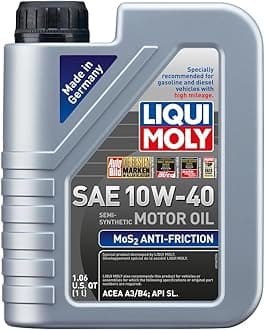 LIQUI MOLY MoS2 Antifriction SAE 10W-40 | 1 L | Part -synthetic engine oil | SKU: 2042