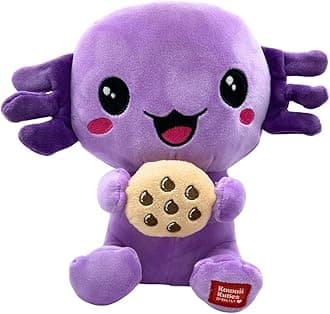 Kawaii Kuties Soft Toy Purple Cookie Snaxolotl 10inch Axolotl Squashy Plush