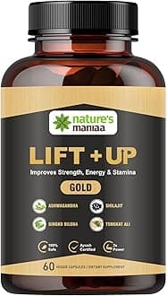 Nature's Maniaa Ayurvedic Lift-Up Gold Capsule - 60 Capsules | for Men | Pack of 1 count
