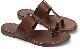 KKF Footwear Women's Casual Flat Sandals Kolhapuri Chappal Ladies Ethnic Flats for Girls Party & Occasions