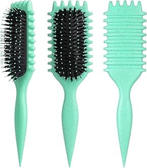 Curl Defining Brush, Bounce Curl Define Hair Styling & Premium Detangling Brush For Curly Hair, Perfect For Combing, Shaping and Defining Curls For Women & Men
