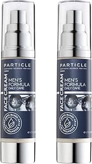 Particle 6-in-1 Face Cream for Men, Men’s Daily Hydrating Moisturizer with Vitamin C, Jojoba Oil, Vitamin E & Hyaluronic Acid, Skin Care Routine, Healthy Skin Support, Pack of 2, 1.7 FL OZ