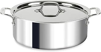 D3® Stainless Steel 6 Quart Stockpot With Lid- Made in the USA- The Original Bonded Professional Cookware- Oven Safe & Induction Compatible