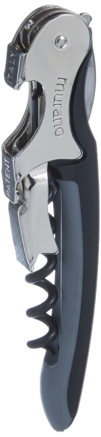 3165-BU Soft-Touch Murano Two-Step Waiter Corkscrew with Nonstick Spiral