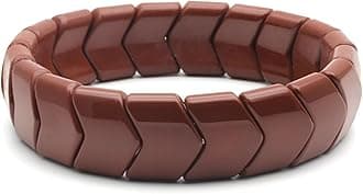 Power Ionics Chakra Bracelet with Real Stones (Tourmaline, Tiger's Eye, Obsidian, Lava Stone) & Pearl Bracelet for Men & Women, 17.5-21 cm - Bracelets for Men as a Gift or Friendship Bracelet