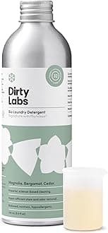 Dirty Labs | Signature Scent | Bio-Liquid Laundry Detergent | 32 Loads (8.6 fl oz) | Hyper-Concentrated | High Efficiency & Standard Machine Washing | Nontoxic, Biodegradable | Stain & Odor Removal