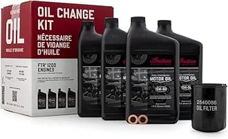 Indian Motorcycle FTR 1200 Oil Change Kit, 4 qt, Genuine OEM Part 2884182