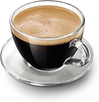 Premium Classic Glass Tea & Coffee Cup and Saucer - 250 ML, for Transparent Espresso Cappuccino hot Chocolate, Cups and Saucer Set for Coffee, Green Tea (Deluxe Set, 4 Cup and 4 Saucer)