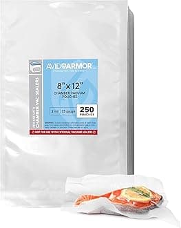 Vacuum Sealer Bags 8x12 Inch 250 Pack