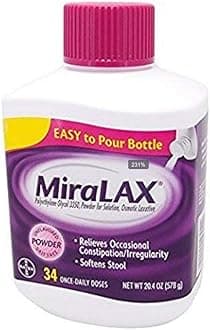 MiraLAX Powder Laxative, 34 Doses, 20.4 Ounce