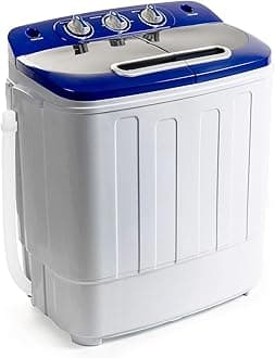 Portable Compact Mini Twin Tub Washing Machine and Spin Cycle w/Hose,3.6KG washer and dryer