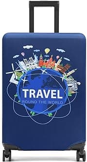 Suitcase Cover 18-32 Inch Bamboo Charcoal Fiber Luggage Cover Polyester Clear Travel Luggage Trolley Case Cover Protector