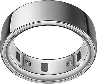 Oura Ring Generation 4 Smart Ring - Silver - Size 15 | SIZE CHECK FIRST: Includes Exclusive Size Kit | Monitor Sleep, Heart Rate & Fitness | Battery Lasts Up to 8 Days