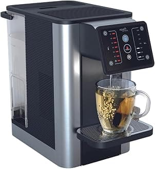 Aqua Optima AUR002 Improved Quick Heating Hot Water Dispenser, Water Cooler, Electric Kettle, Countertop Water Filter, 7 Temperatures, Dispenses Cold Water, Zero Installation, Includes 1 Filter