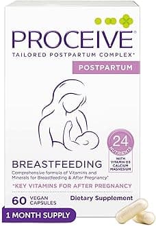 Proceive® Breastfeeding Supplement - Vitamins for New Mums After Childbirth, 60 Capsules - Vegan