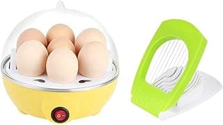 combo Egg Cutter & Egg Boiler/Egg Poacher/7 Egg Cooker/Electric Egg Boiler/Egg Steamer/Home Machine Egg Boiler With Egg Tray |egg cooker microwave | egg cooker and holder |egg cooker boiler |egg cutter slicer |egg cutter set |