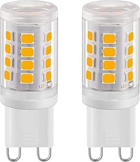 G9 LED Light Bulbs, 2W Warm White 2700K, Not Dimmable, 28W Halogen Equivalent, Corn Light for Home Lighting, Non-Flicker, AC 220-240V, 360° Beam Angle, 2 Pack