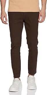 The Indian Garage CoMen's Slim Fit Mid Rise Pants