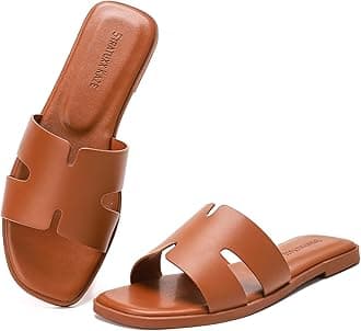 Stratuxx Kaze Women's Open Toe Flat Dress Slide Sandals