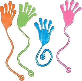 Tuko 20PCS Sticky Hands, Sticky Finger, Kids' Party Favor Sets, Fun Toys, Party Favors, Wacky Fun Stretchy Sticky Hands, Halloween Party Favors, Birthday Parties, Toys for Sensory Kids,20PCS
