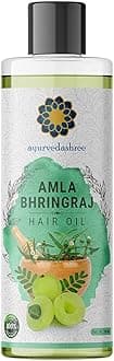 AYURVEDASHREE Hair Oil, 200 ml with Amla, Bhringraj, Brahmi, Methi, Shikakai, Neem, Henna, Pine, Clove, Eucalyptus & Citronella Oil