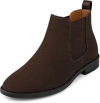 Kraasa Men's Slip On Fashion Chelsea Boots | High Tops, Soft Cushioned Insole, Comfortable Fit, Trendy, Stylish Boots