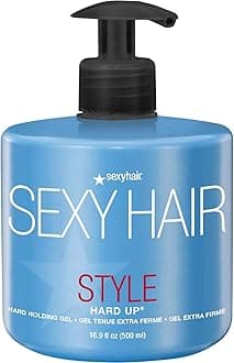 SexyHair Style Hard Up Hard Holding Gel | Extreme Hold | Non-Flaking Formula | All Hair Types