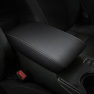 Black Armrest Covers for 2016-2023 Nissan Maxima Leather Console for Maxima