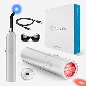 Medical Grade FSA-HSA Eligible Infrared Red Light Therapy Device, Treat Cold Sore Canker Sore Fever Blister, Pain Relief for Lips, Mouth, Nose, Ear, Near Infrared and Blue Light Therapy Wand
